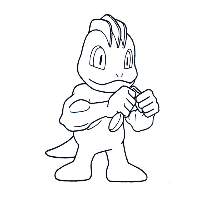 coloriage pokemon machopeur